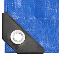 Abdeckplane Gewebeplane mit Ösen 3x4 m 180g/m² in Blau aus PE
