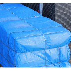 Abdeckplane Gewebeplane mit Ösen 3x4 m 180g/m² in Blau aus PE