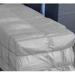 Abdeckplane Gewebeplane mit Ösen 3x4 m 180g/m² in Grau aus PE