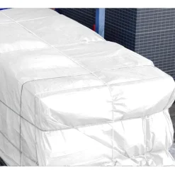 Abdeckplane Gewebeplane mit Ösen 3x4 m 180g/m² in Weiß aus PE