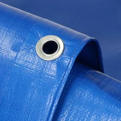 Abdeckplane Gewebeplane mit Ösen 3x5 m 180g/m² in Blau aus PE