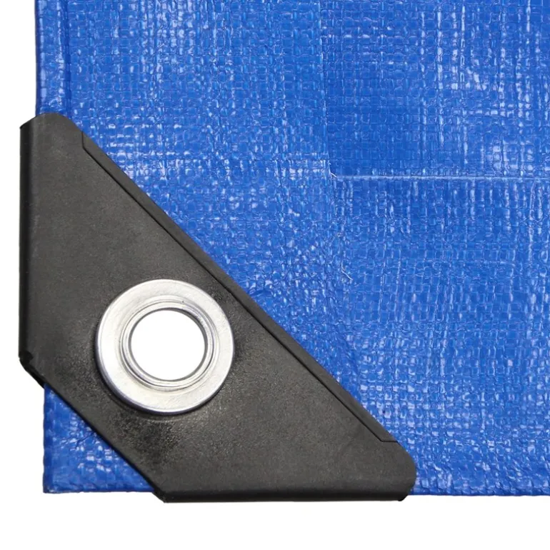 Abdeckplane Gewebeplane mit Ösen 8x12 m 180g/m² in Blau aus PE