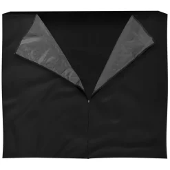 Abdeckung für Kaminholzregal wasserabweisend 240x165 cm Schwarz aus Polyester ML-Design