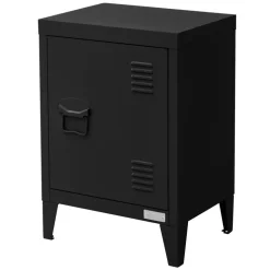 Aktenschrank Büroschrank Industrial 40x30x57,5 cm Schwarz aus Stahl ML-Design