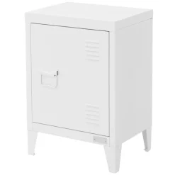 Aktenschrank Büroschrank Industrial 40x30x57,5 cm Weiß aus Stahl ML-Design
