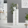 Aktenschrank mit 15 Schubladen 28x38x87 cm Weiß aus Metall ML-Design