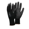 Arbeitshandschuhe 60 Paar mit PU-Beschichtung Schwarz Größe L