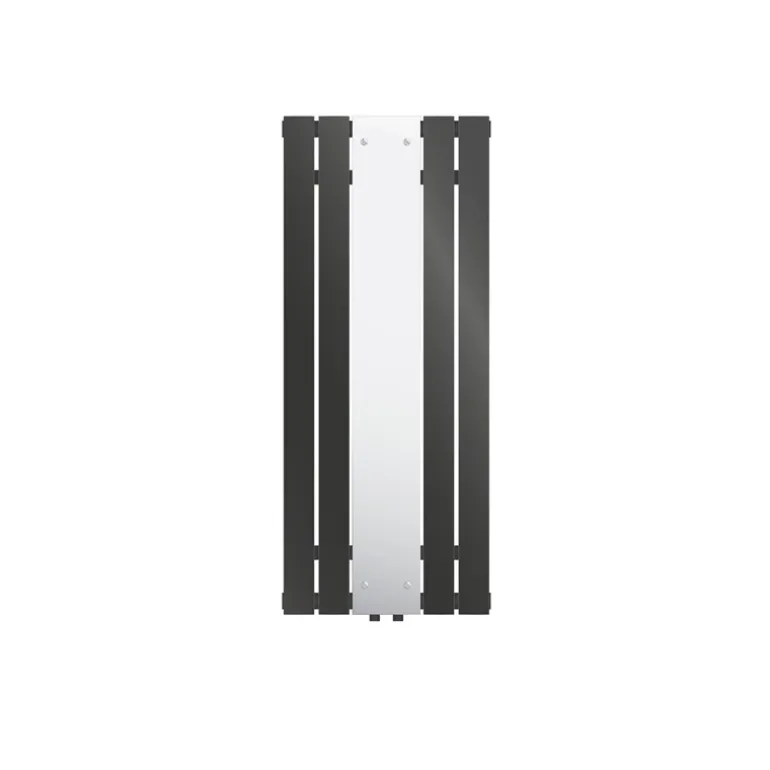 Badheizkörper Flach mit Spiegel 1200x450 mm Anthrazit ML-Design