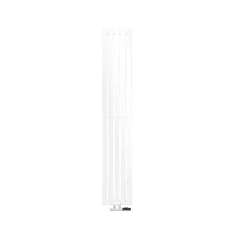 Badheizkörper Mittelanschluss 260x1600 mm Weiß mit Wand Thermostatventil LuxeBath