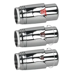 Badheizkörper Mittelanschluss 300x1400mm Weiß gerade mit Boden Anschlussgarnitur LuxeBath