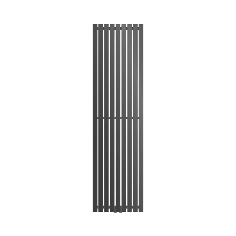 Badheizkörper Mittelanschluss 480x1800 mm Anthrazit mit Universale Anschlussgarnitur LuxeBath