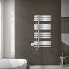 Badheizkörper Mittelanschluss 500x1000 mm Chrom mit Heizstab 600W LuxeBath