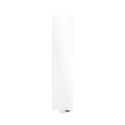 Badheizkörper Mittelanschluss 370x1600 mm Weiß mit Boden Thermostatventil LuxeBath