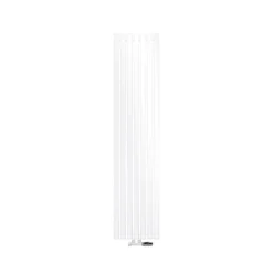 Badheizkörper Mittelanschluss 370x1600 mm Weiß mit Wand Thermostatventil LuxeBath
