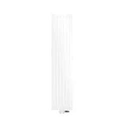 Badheizkörper Mittelanschluss 370x1800 mm Weiß mit Boden Thermostatventil LuxeBath