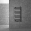 Badheizkörper Mittelanschluss 400x800 mm Anthrazit gerade inkl. Montagematerial LuxeBath