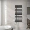Badheizkörper Mittelanschluss 500x1200 mm Anthrazit mit Heizstab 1200W LuxeBath
