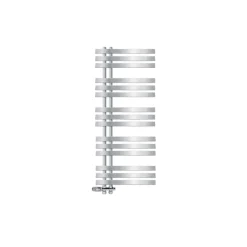 Badheizkörper Mittelanschluss 500x1200 mm Chrome mit Boden Anschlussgarnitur LuxeBath