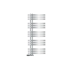 Badheizkörper Mittelanschluss 500x1200 mm Chrome mit Wand Anschlussgarnitur LuxeBath