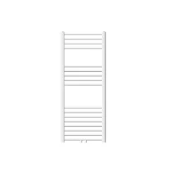 Badheizkörper Mittelanschluss 500x1200 mm Weiß gebogen inkl. Montagematerial LuxeBath