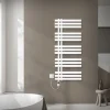 Badheizkörper Mittelanschluss 500x1200 mm Weiß mit Heizstab 1200W LuxeBath
