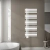 Badheizkörper Mittelanschluss 500x1200 mm Weiß mit Universal Thermostatventil LuxeBath