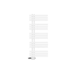 Badheizkörper Mittelanschluss 500x1200 mm Weiß mit Universal Thermostatventil LuxeBath
