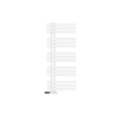 Badheizkörper Mittelanschluss 500x1200 mm Weiß mit Wand Anschlussgarnitur LuxeBath