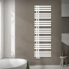Badheizkörper Mittelanschluss 500x1600 mm Weiß mit Wand Anschlussgarnitur LuxeBath