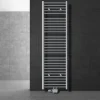 Badheizkörper Mittelanschluss 500x1800 mm Chrome gerade mit Universale Anschlussgarnitur LuxeBath