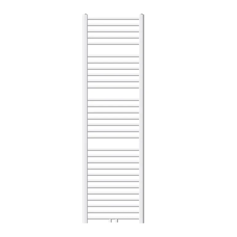 Badheizkörper Mittelanschluss 500x1800 mm Weiß gerade inkl. Montagematerial LuxeBath
