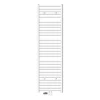 Badheizkörper Mittelanschluss 500x1800 mm Weiß gerade mit Boden Anschlussgarnitur LuxeBath