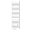 Badheizkörper Mittelanschluss 500x1800 mm Weiß gerade mit Wand Anschlussgarnitur LuxeBath