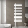 Badheizkörper Mittelanschluss 600x1400 mm Weiß mit Boden Anschlussgarnitur LuxeBath