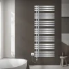 Badheizkörper Mittelanschluss 600x1600 mm Chrom mit Heizstab 1200W LuxeBath