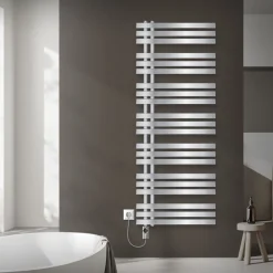 Badheizkörper Mittelanschluss 600x1600 mm Chrom mit Heizstab 1200W LuxeBath