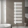 Badheizkörper Mittelanschluss 600x1600 mm Weiß mit Universal Anschlussgarnitur LuxeBath