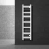 Badheizkörper Sahara 300x1400 mm Weiß gerade mit Seitenanschluss LuxeBath