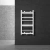 Badheizkörper Sahara 500x800 mm Weiß gerade mit Mittelanschluss LuxeBath
