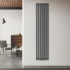 Badheizkörper Stella 370x1600 mm Anthrazit LuxeBath