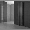 Badheizkörper Stella 480x1400 mm anthrazit mit Universale Anschlussgarnitur