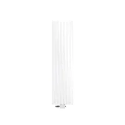 Badheizkörper Stella 370x1400 mm Weiß mit Universale Anschlussgarnitur
