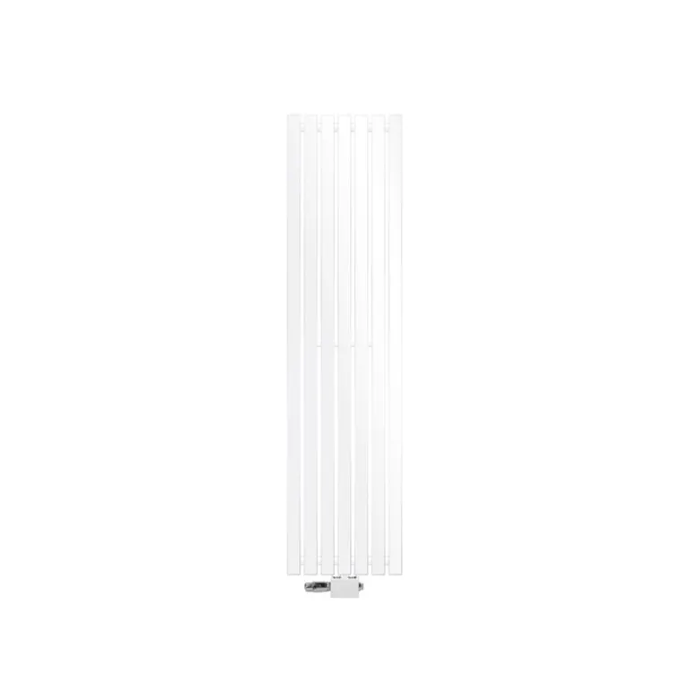 Badheizkörper Stella 370x1400 mm Weiß mit Universale Anschlussgarnitur