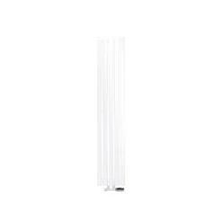 Badheizkörper Stella 260x1400 mm Weiß mit Wand Anschlussgarnitur