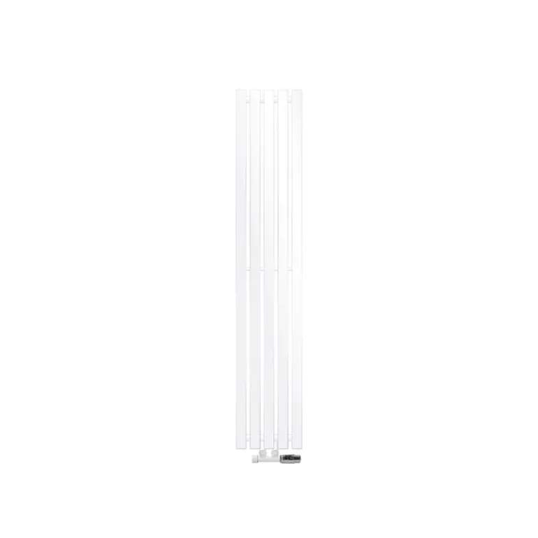 Badheizkörper Stella 260x1400 mm Weiß mit Wand Anschlussgarnitur
