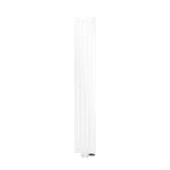 Badheizkörper Stella 260x1800 mm Weiß mit Boden Anschlussgarnitur