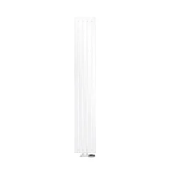 Badheizkörper Stella 260x1800 mm Weiß mit Wand Anschlussgarnitur