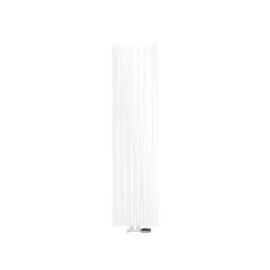 Badheizkörper Stella 370x1400 mm Weiß mit Wand Anschlussgarnitur