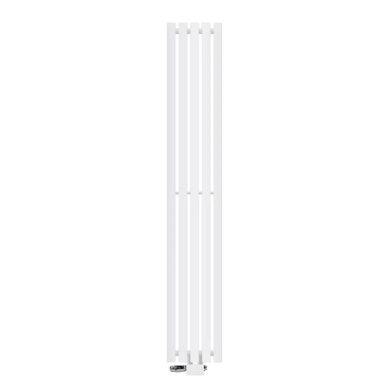 Badheizkörper Vertikal mit Mittelanschluss 260x1600 mm Weiß mit Universal Anschlussgarnitur LuxeBath