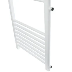 Badheizkörper 500x1600 mm Weiß gerade mit Seitenanschluss LuxeBath